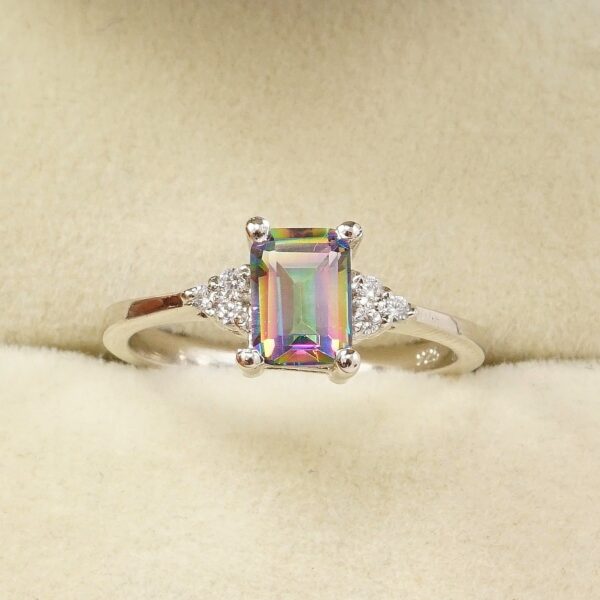 Alexandrite Women Ring 925 Sterling Silver Gemstone Ring