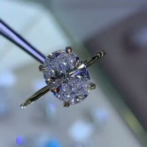 Luxury Sapphire Diamond Solitaire Ring